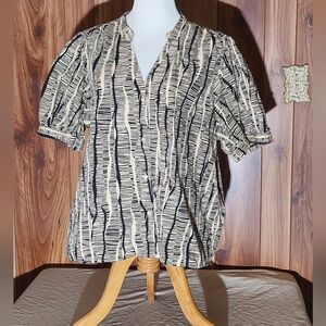 Stylish Black and Cream Womens Shirt